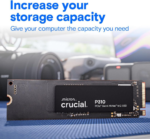 Crucial P310 1TB SSD, PCIe Gen4 NVMe M.2 2280, Up to 7,100MB/s - Image 3