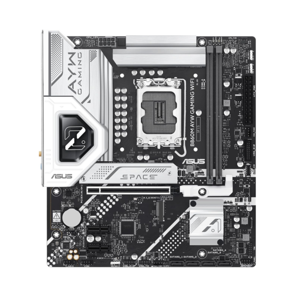 ASUS B860M AYW Gaming WiFi Supports 2 x M.2 Slots